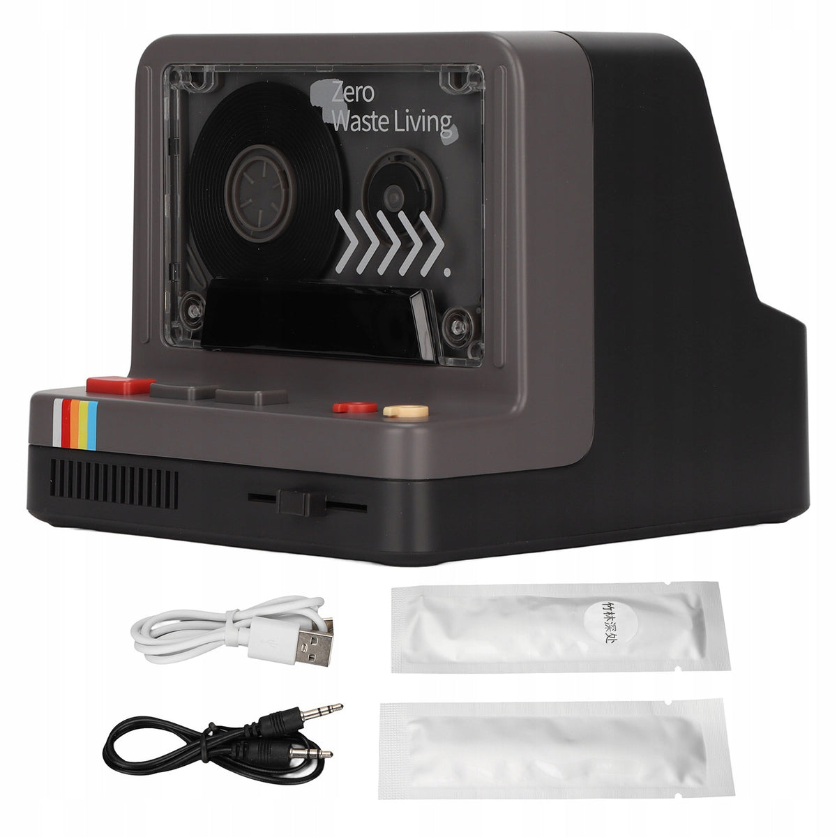 PORTABLE STEREO CASSETTE PLAYER X20 RETRO CASSETTE BLUETOOTH SPEAKER LED