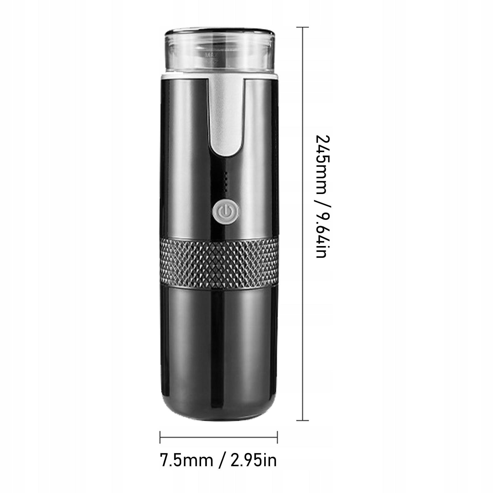 PORTABLE TRAVEL COFFEE MAKER FOR TRAVEL CAMPING - BLACK Manufacturer code 271823012391188
