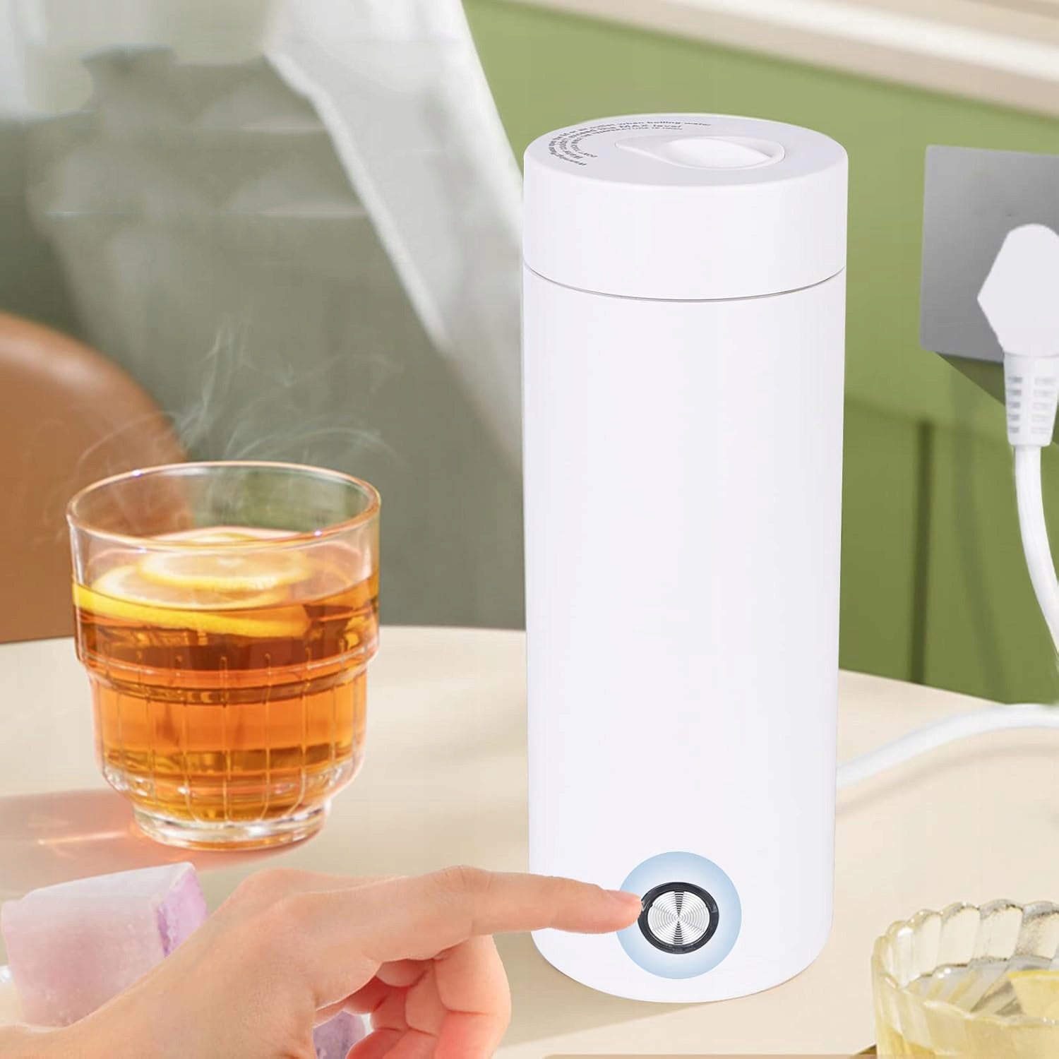 PORTABLE TRAVEL KETTLE , THERMOS, ELECTRIC KETTLE 400ML Manufacturer code WKEHG6W97H