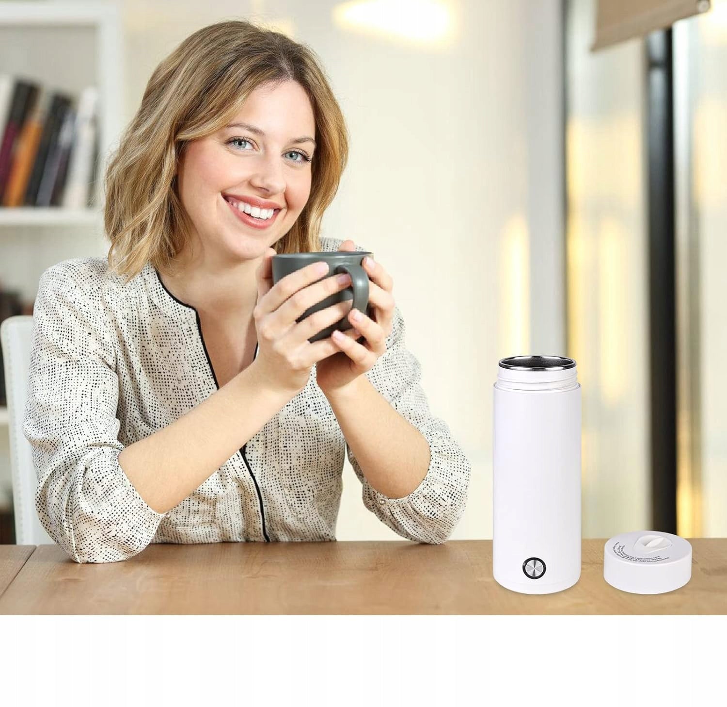 PORTABLE TRAVEL KETTLE , THERMOS, ELECTRIC KETTLE 400ML Material metal