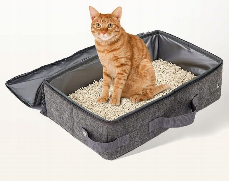 PORTABLE TRAVEL TOILET LITTER BOX FOR CAT HOLDER KITTEN HOLIDAY+DRAWER Manufacturer code PRZENOŚNA TOALETA DLA KOTA KUWETA DLA KOTA
