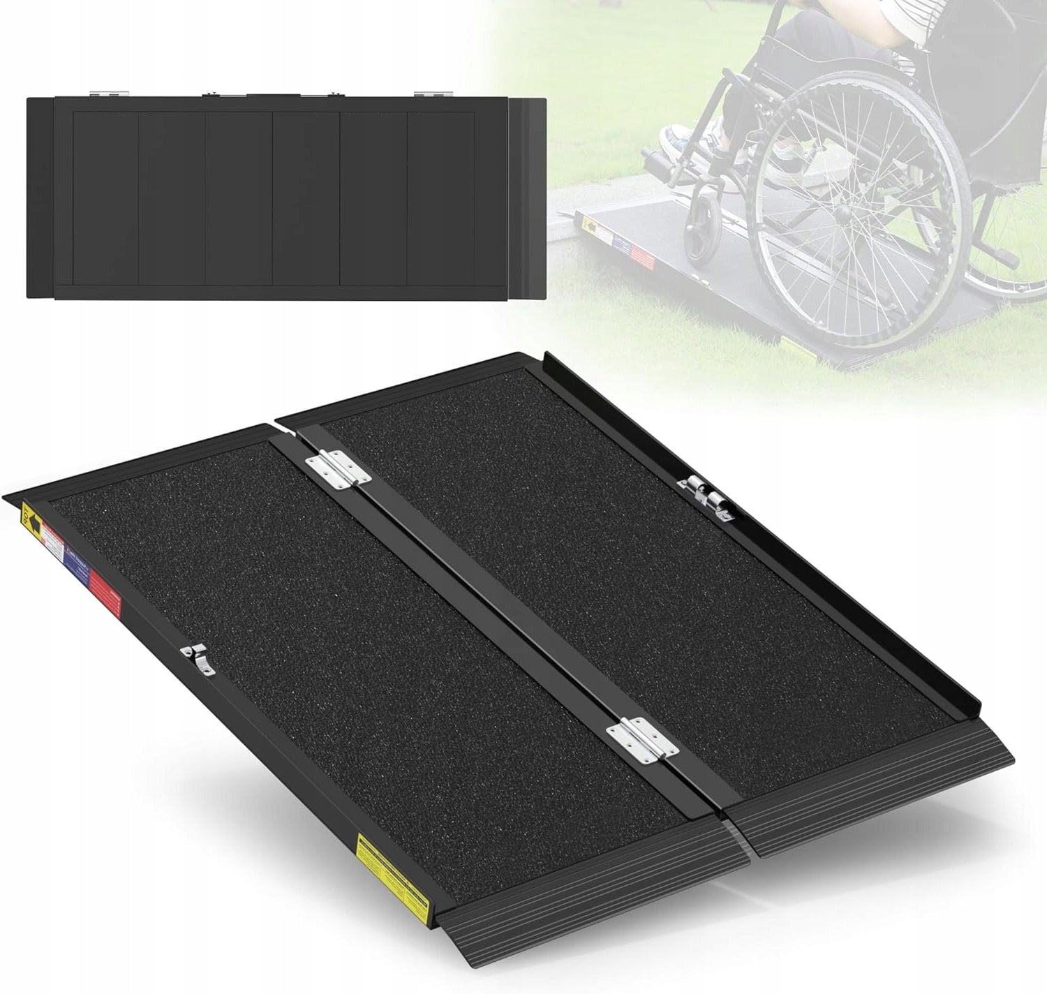 PORTABLE TROLLEY RAMP ADJUSTABLE UP TO 272 KG NON-SLIP