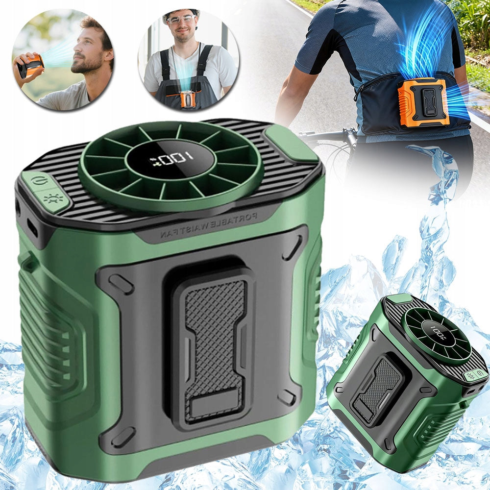 PORTABLE USB FAN FOR CAMPING, FISH, TREKKING, BIKE, OUTDOOR WORK