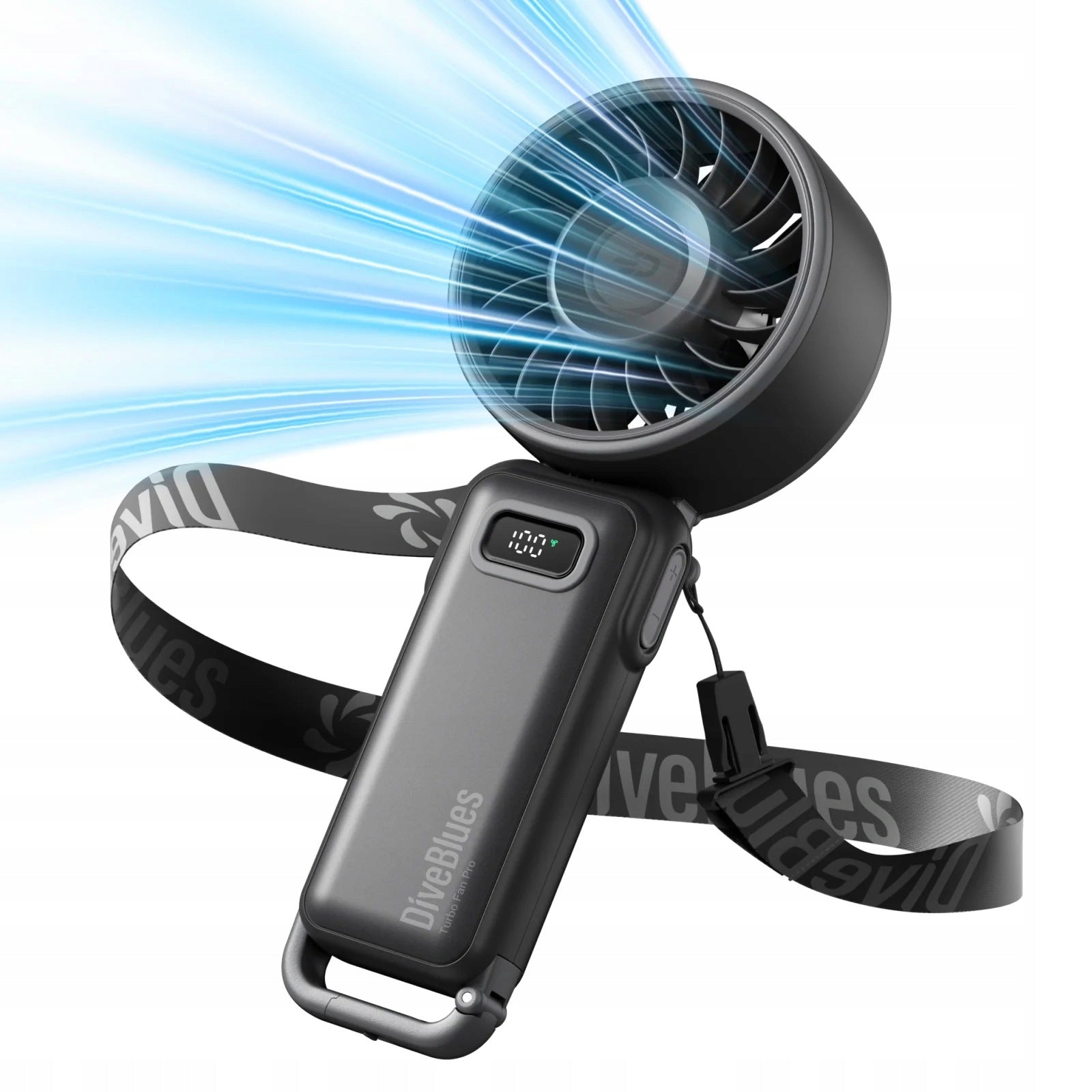 PORTABLE WINDMILL MINI NECK FAN DESK DiveBlues Fans 12h USB-C