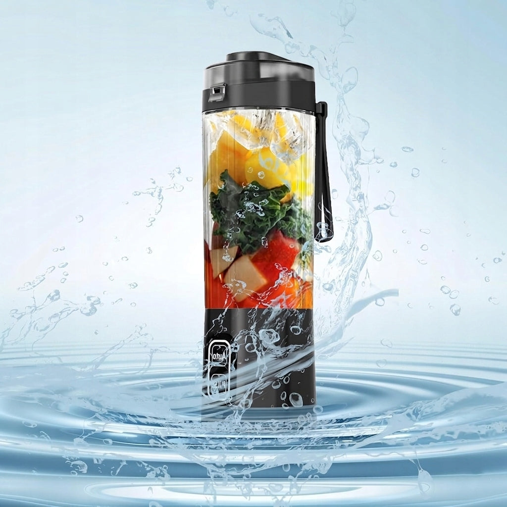 PORTABLE WIRELESS BLENDER Telinult TO USB 700ML POWERFUL 360W Dominant color black