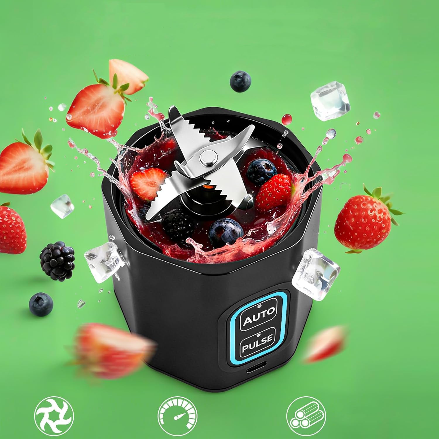 PORTABLE WIRELESS BLENDER Telinult TO USB 700ML POWERFUL 360W Packaging status original