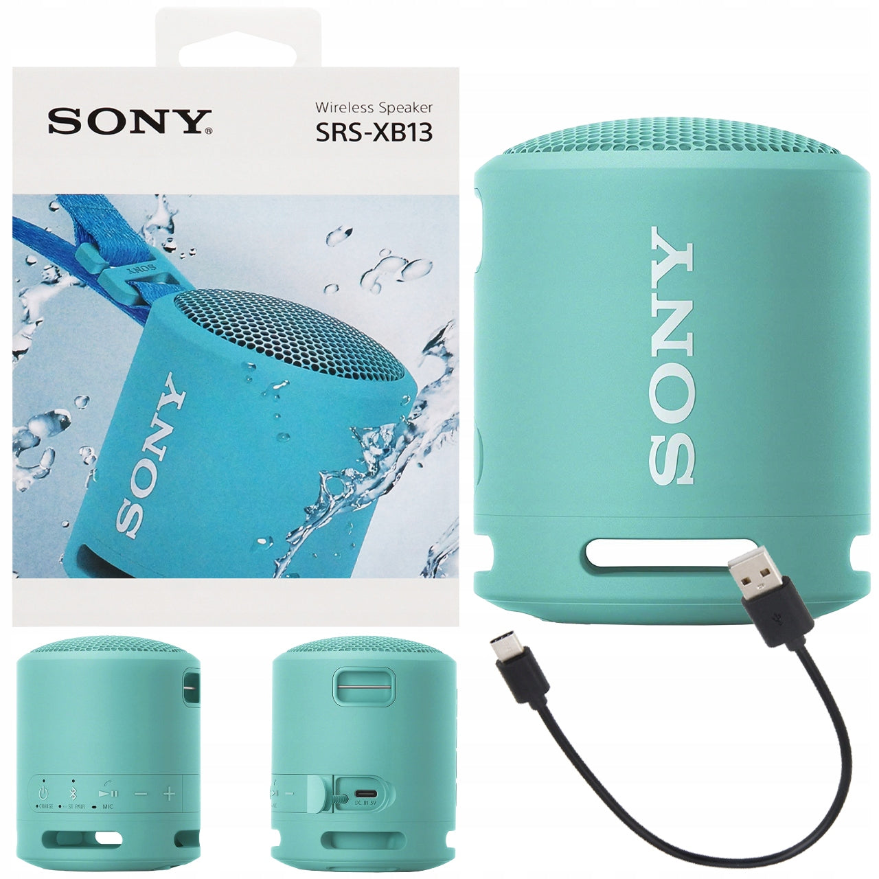 PORTABLE WIRELESS BLUETOOTH SPEAKER SONY SRS-XB13 5W / 16h IP67