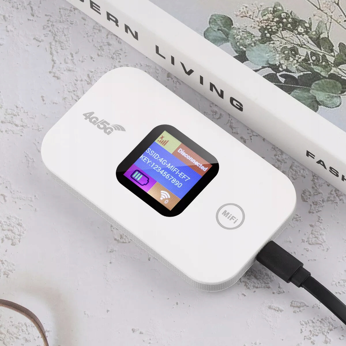 PORTABLE WIRELESS MOBILE ROUTER HOTSPOT ROUTER 4G LTE, 2100MAH Model Przenośny Bezprzewodowy Router