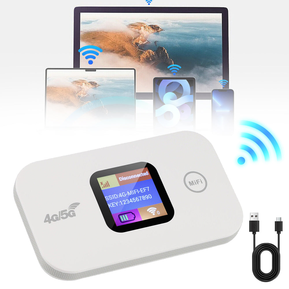 PORTABLE WIRELESS MOBILE ROUTER HOTSPOT ROUTER 4G LTE, 2100MAH