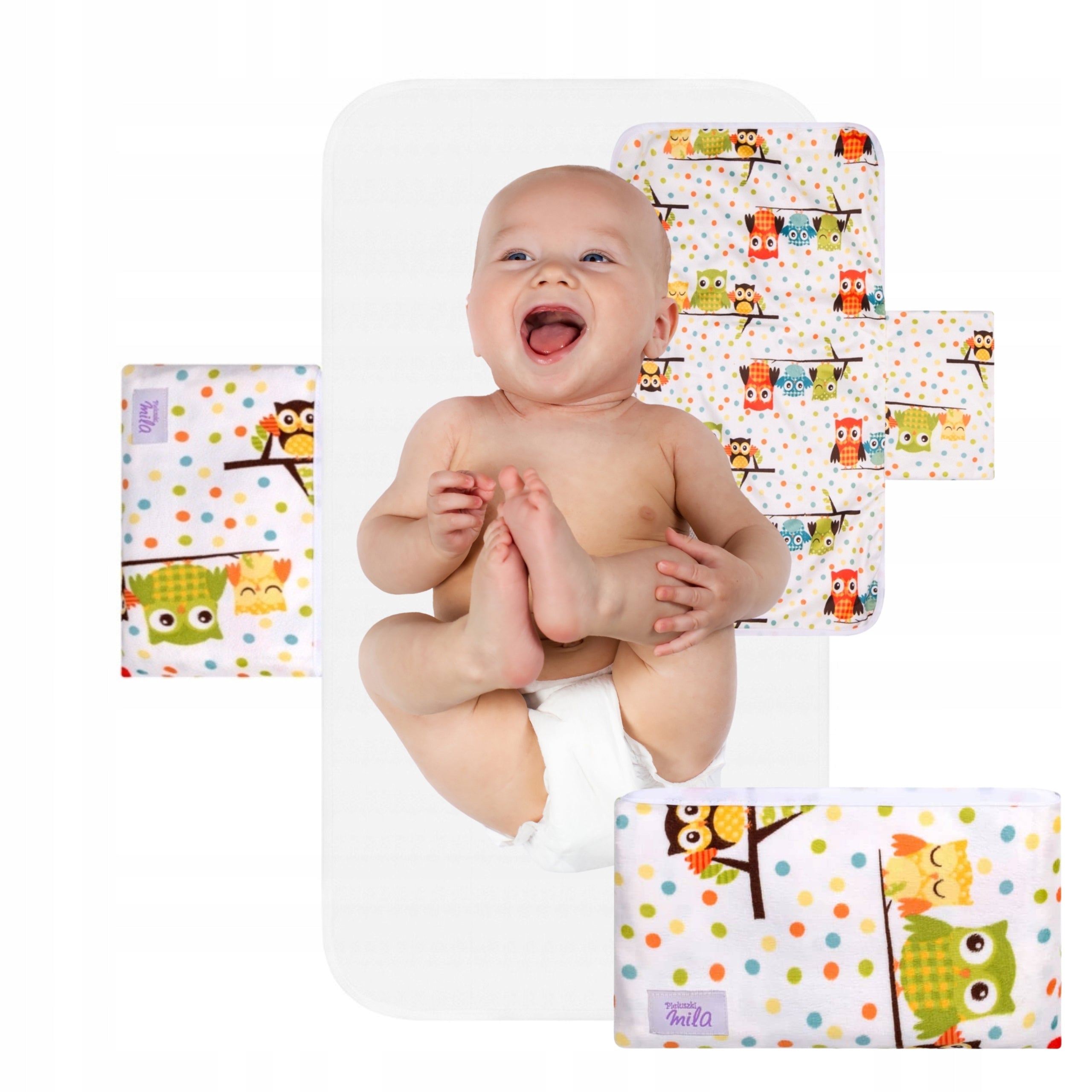 PORTABLE mat with changing case 40x70 cm reusable soft backing