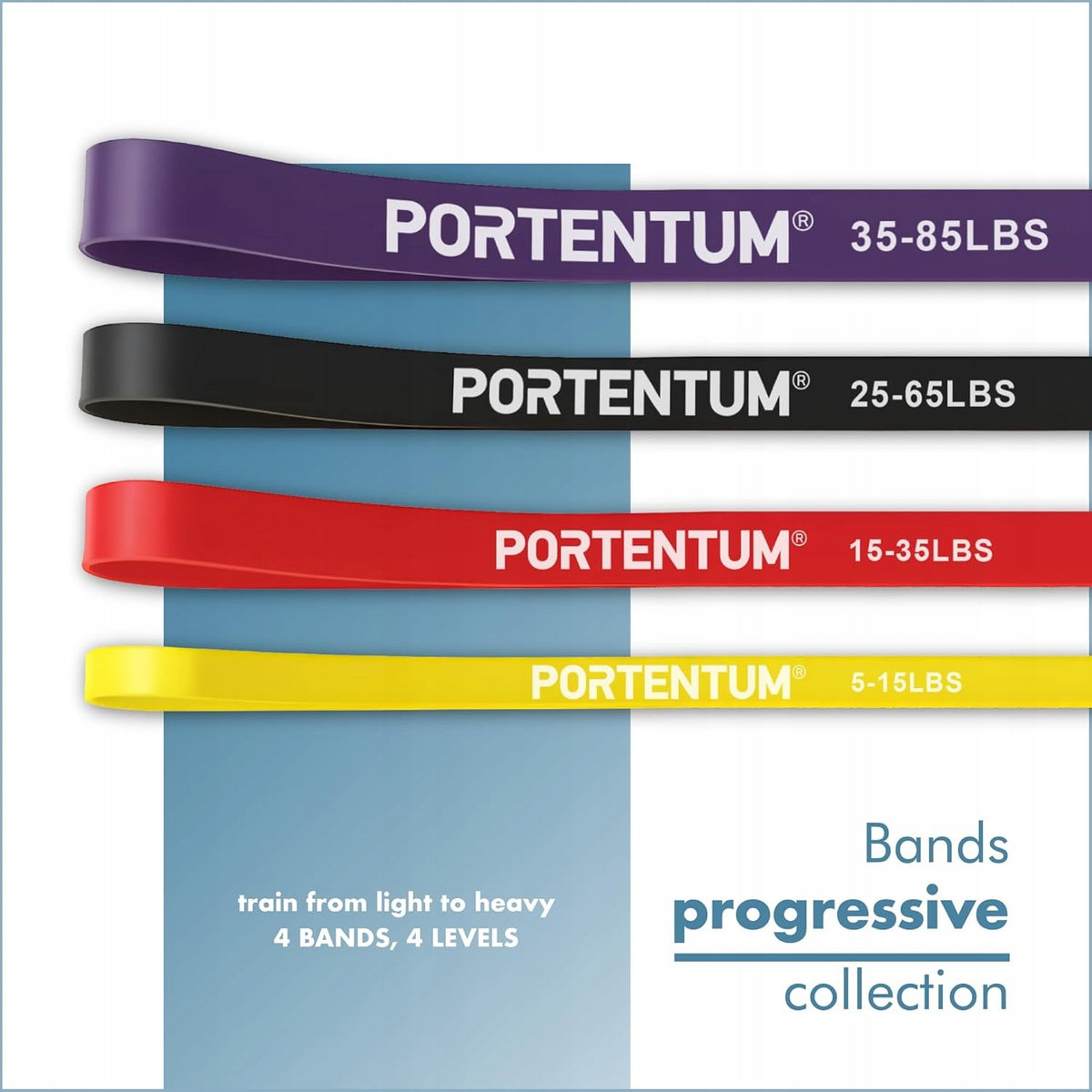 PORTENTUM RESISTANCE BANDS, EXERCISE RUBBERS, 3 PIECES Brand no brand