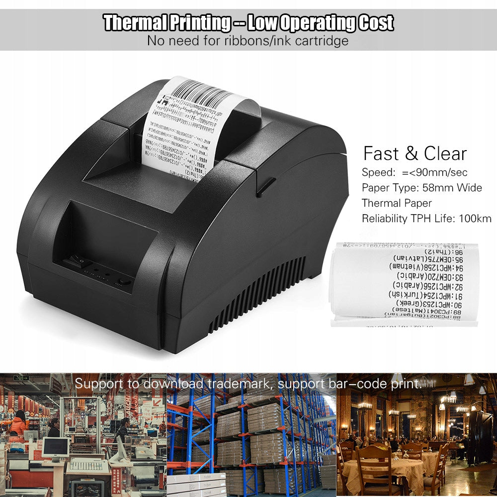POS-5890K 58 mm USB Printer BILL for POS Cash PJ Ticket Brand no brand