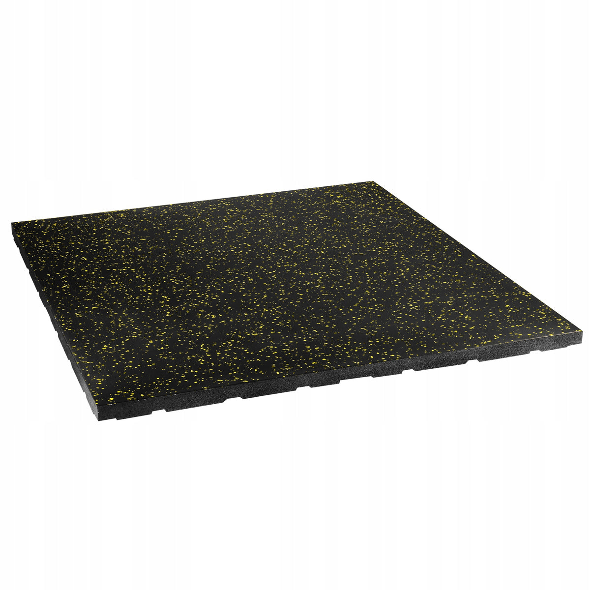 POS35 RUBBER FLOOR FOR FITNESS EQUIPMENT WITH STUDS BLACK/YELLOW HMS