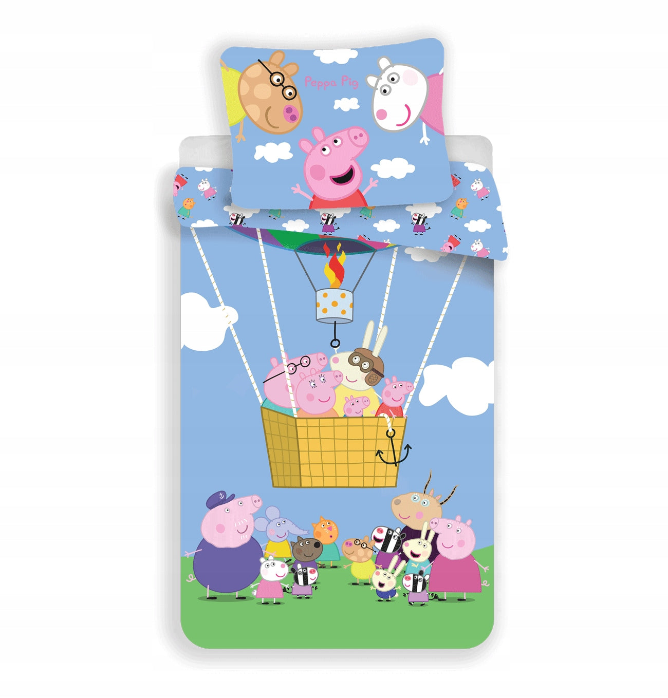 Bettwäscheset Peppa Úhpall 140 x 200 cm + Kissenbezug 70 x 90 cm. 