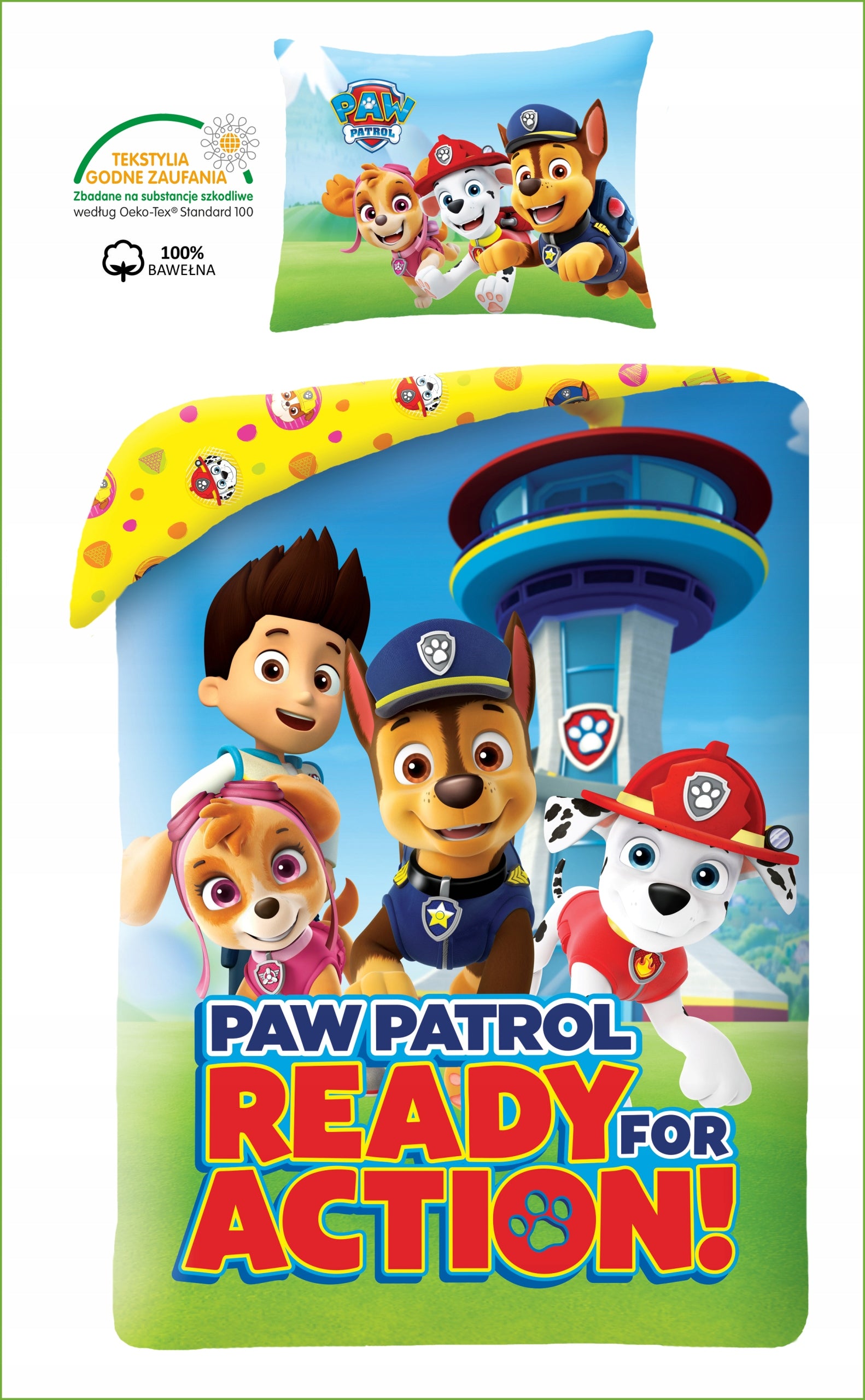 Kinderbettwäscheset Paw Patrol, 140x200, 2-teilig 