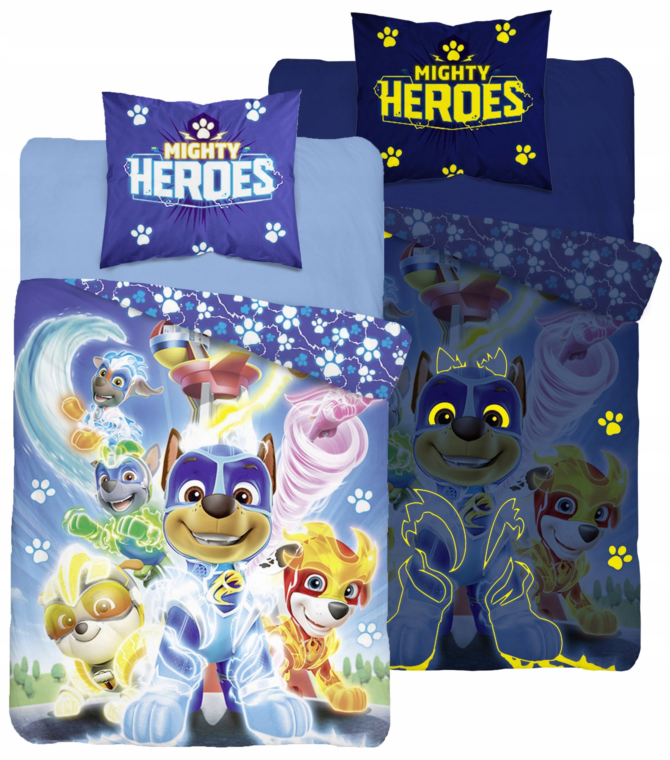 Im Dunkeln leuchtende Bettwäsche PAW PATROL, 2-teilig 
