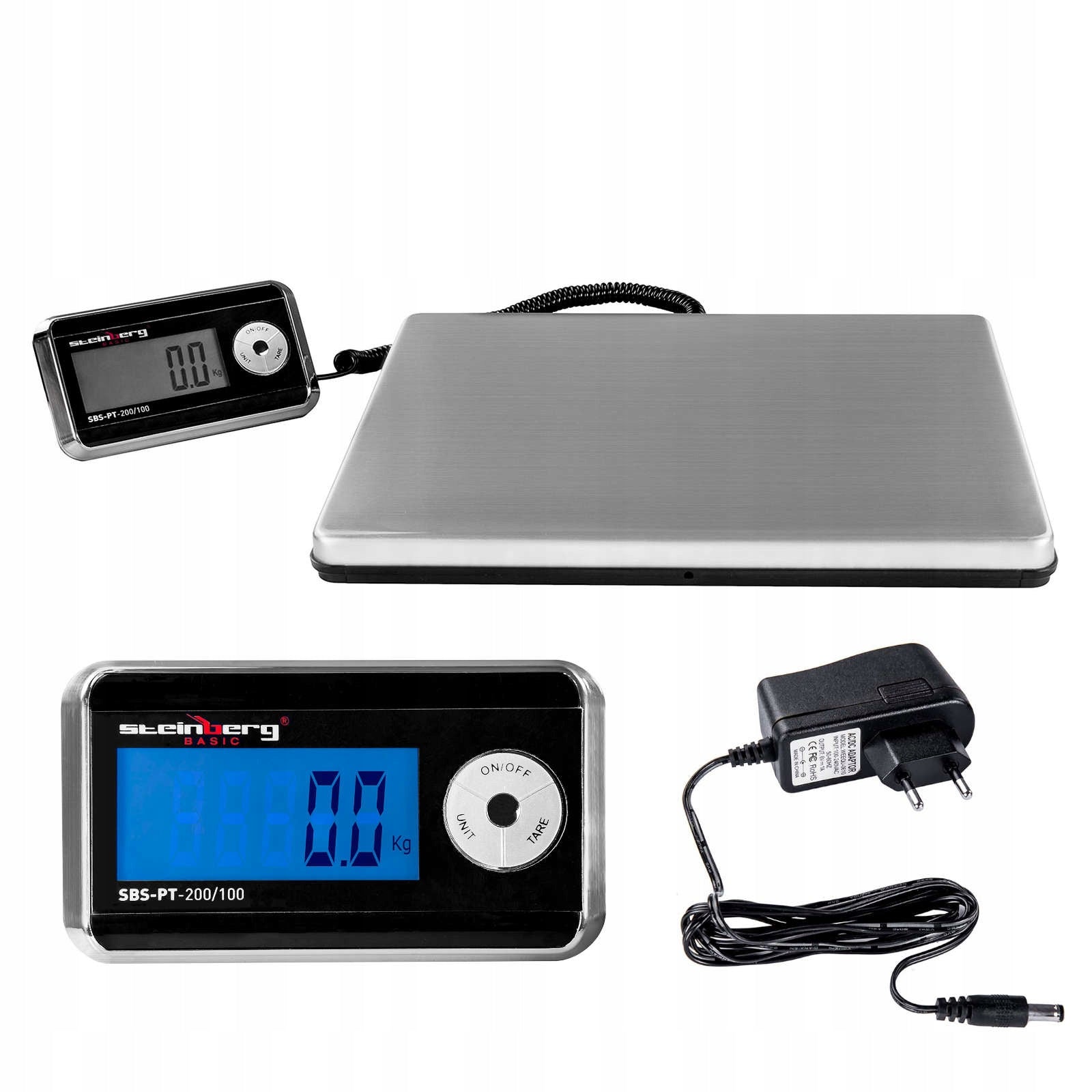 POSTAL PLATFORM SCALE FOR PARCELS COURIER WAREHOUSE 200KG / 100G Brand Steinberg Systems