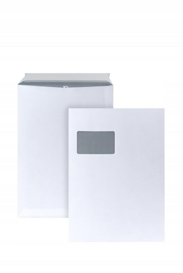 POSTHORN Mailer – C4 envelope with window, 229 × 324 mm, self-adhesive