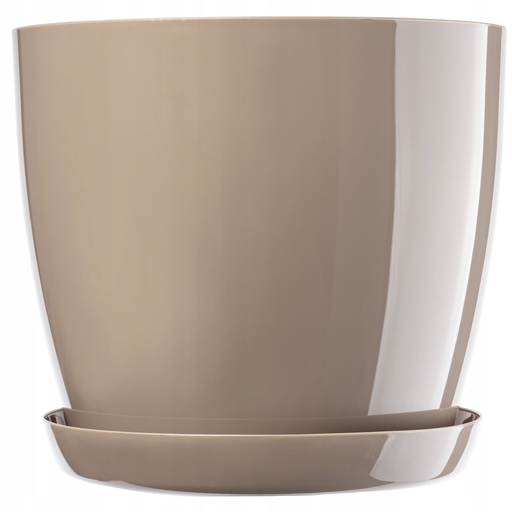POT COVER FOR FLOWERS BEIGE BASE 18cm Color beige