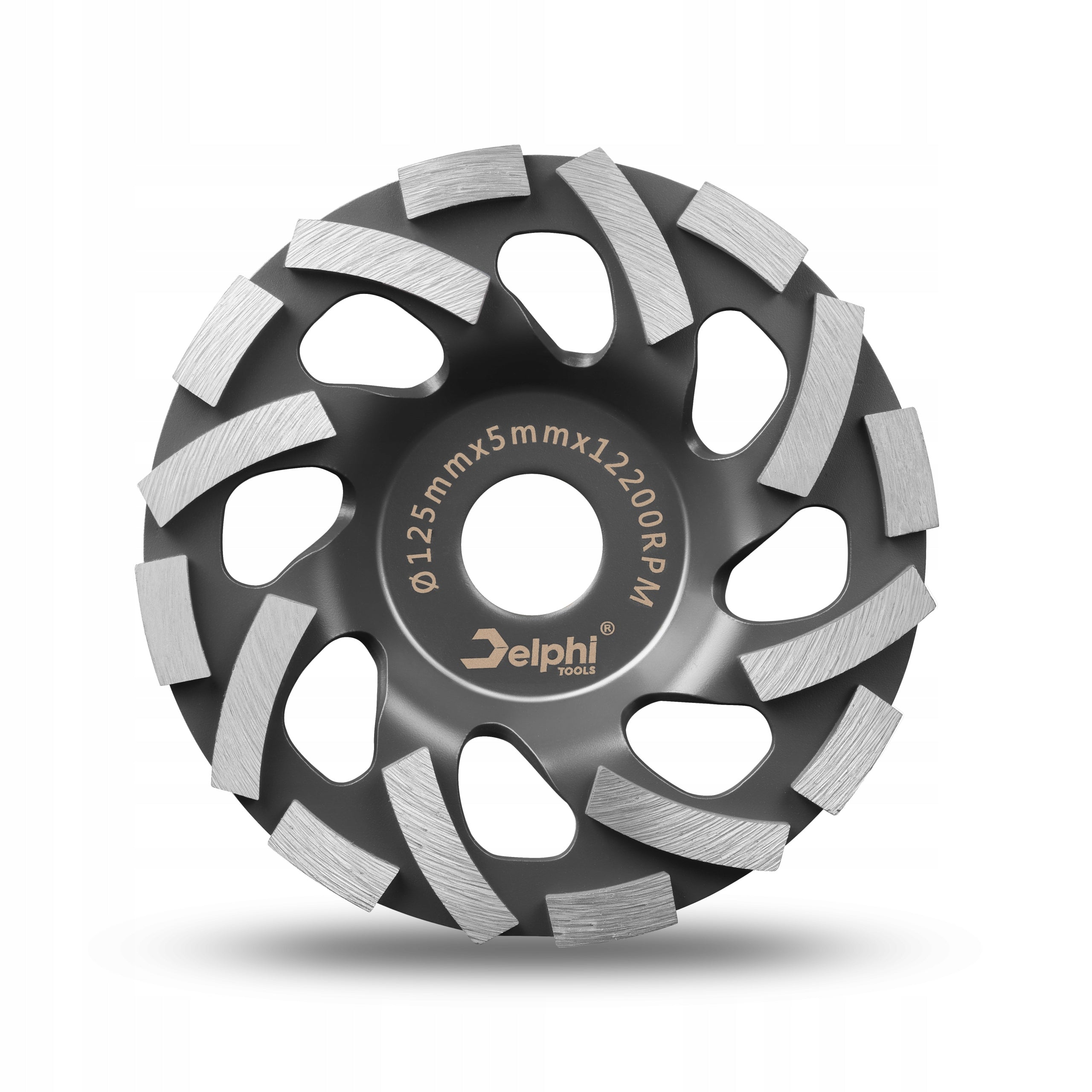 POT DISC 125 mm DIAMOND FOR GRINDING CONCRETE STONE 22,2 CUTTER Hole diameter 22,2mm
