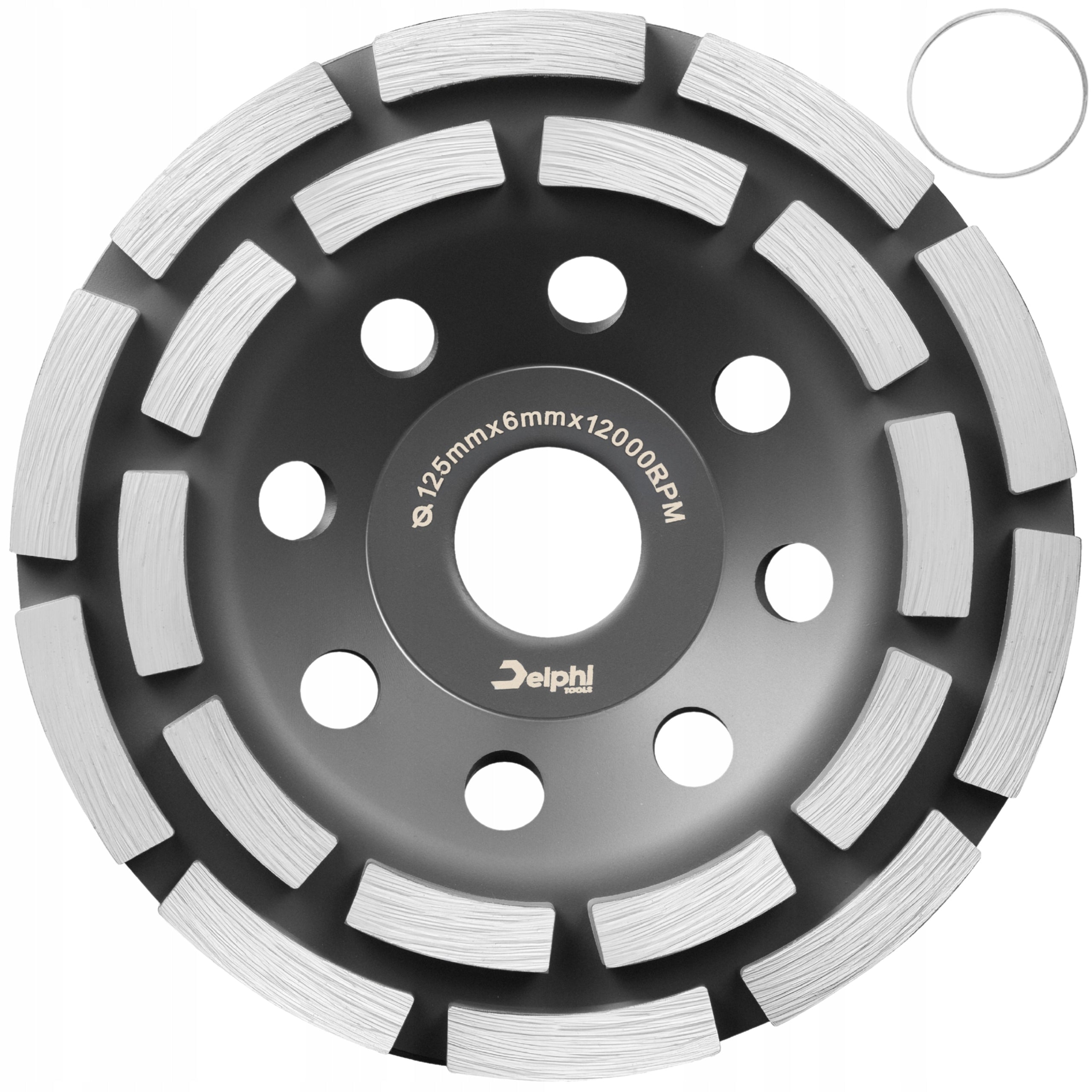 POT DISC 125 mm DIAMOND FOR GRINDING HARD CONCRETE STONE
