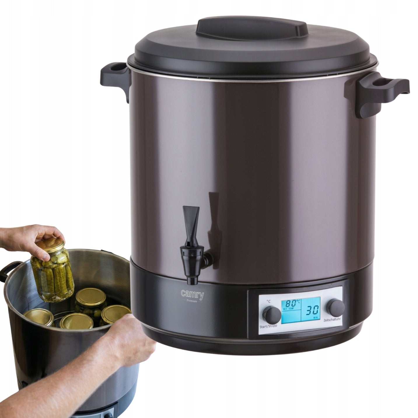 POT ELECTRIC WATER HEATER BEER WINE BREWER FOR PASTEURIZATION 28L Packaging status original