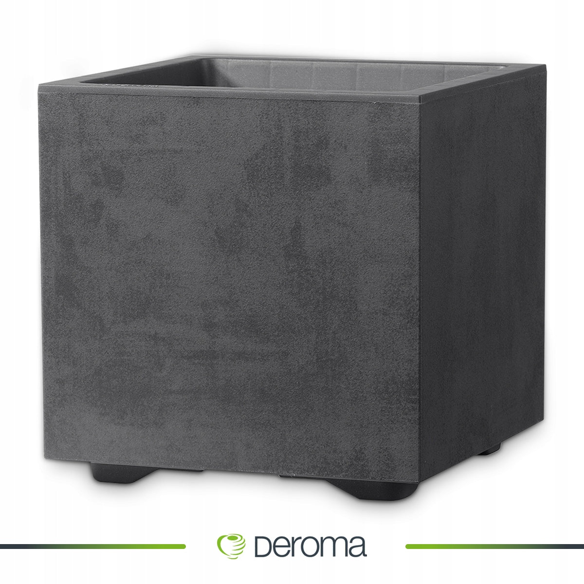 POT FLOWERBED DEROMA CONCRETE EFFECT 25CM CUBO MILLENNIUM ANTHRACITE EAN (GTIN) 191942021700