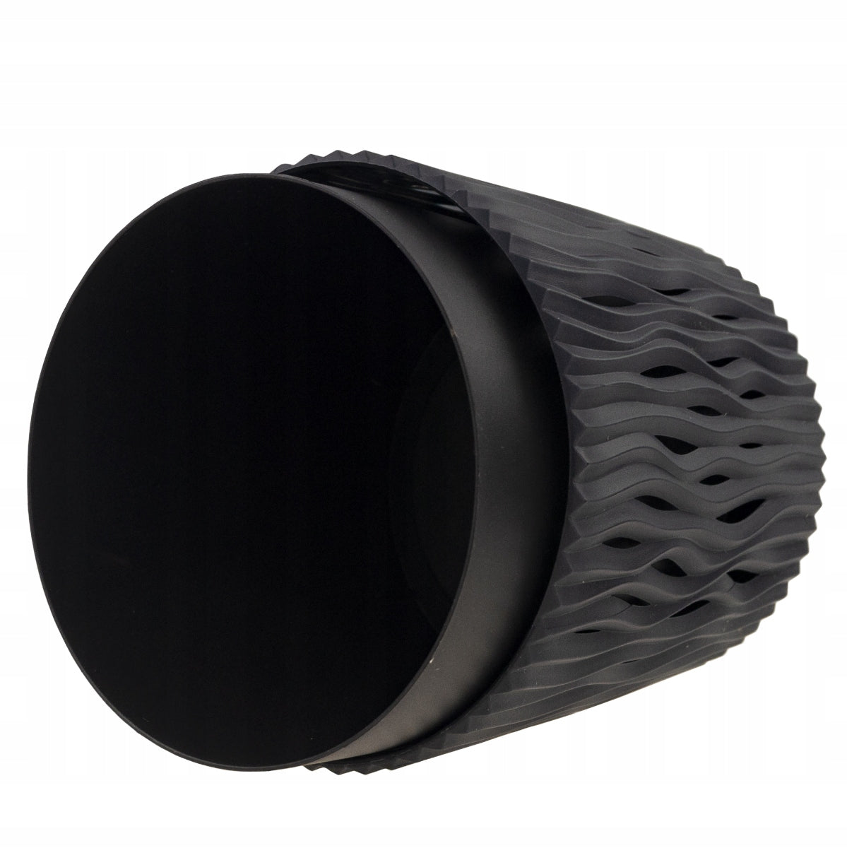 POT OPENWORK COVER ROUND WITH INSERT ANTHRACITE 1,7L DECORATIVE MODERN Material synthetic material