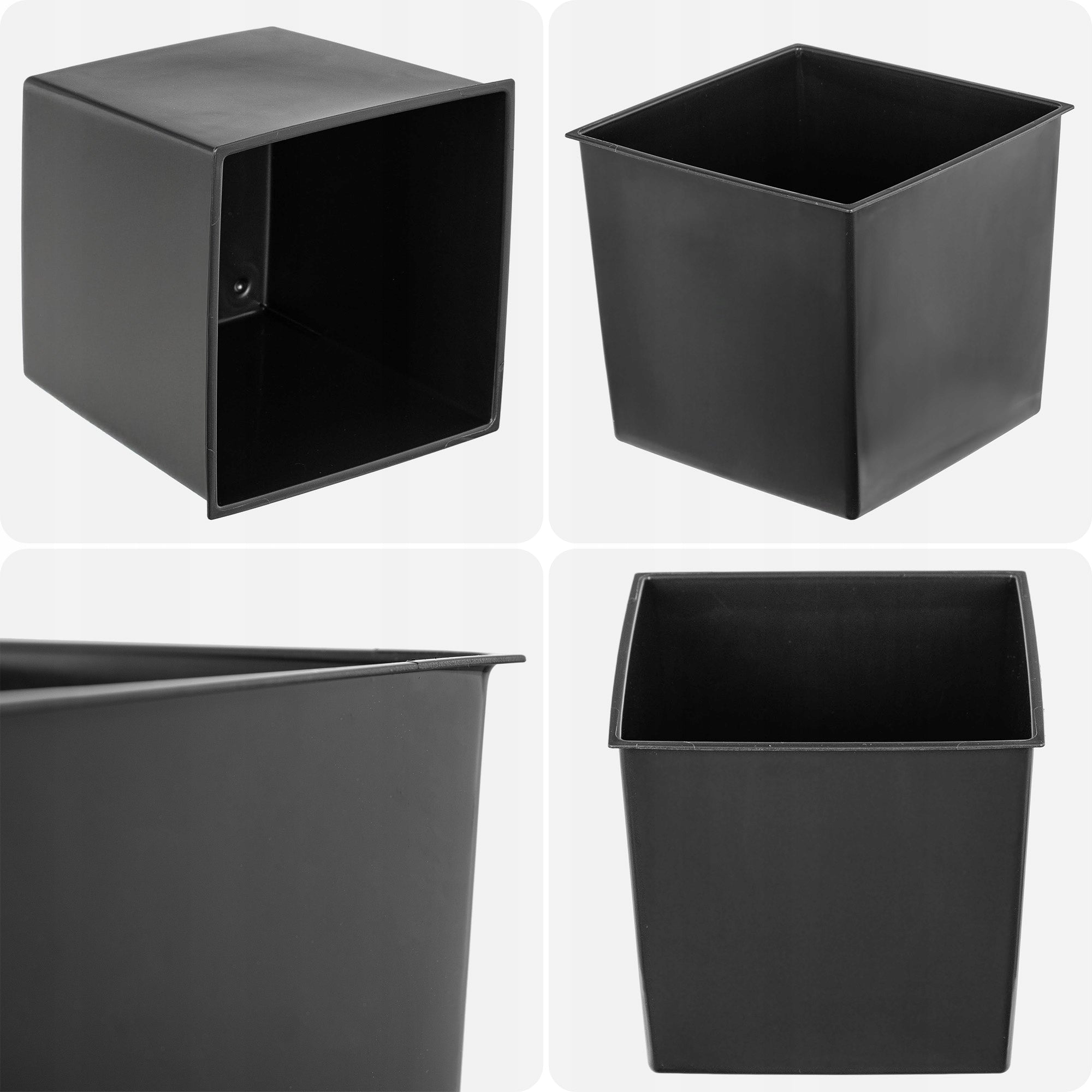 POT REFILL POT REFILLS 19 x19 cm SQUARE UNIVERSAL Color black