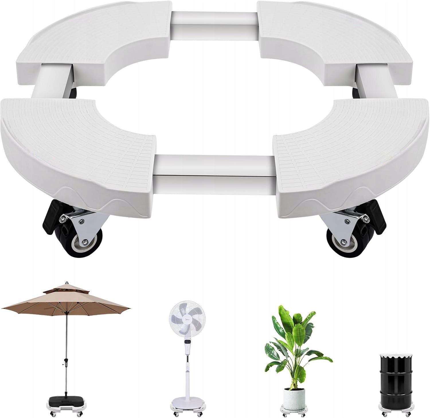 POT STAND WITH WHEELS PLATFORM BASE ON WHEELS 360° FOR PLANTER POT