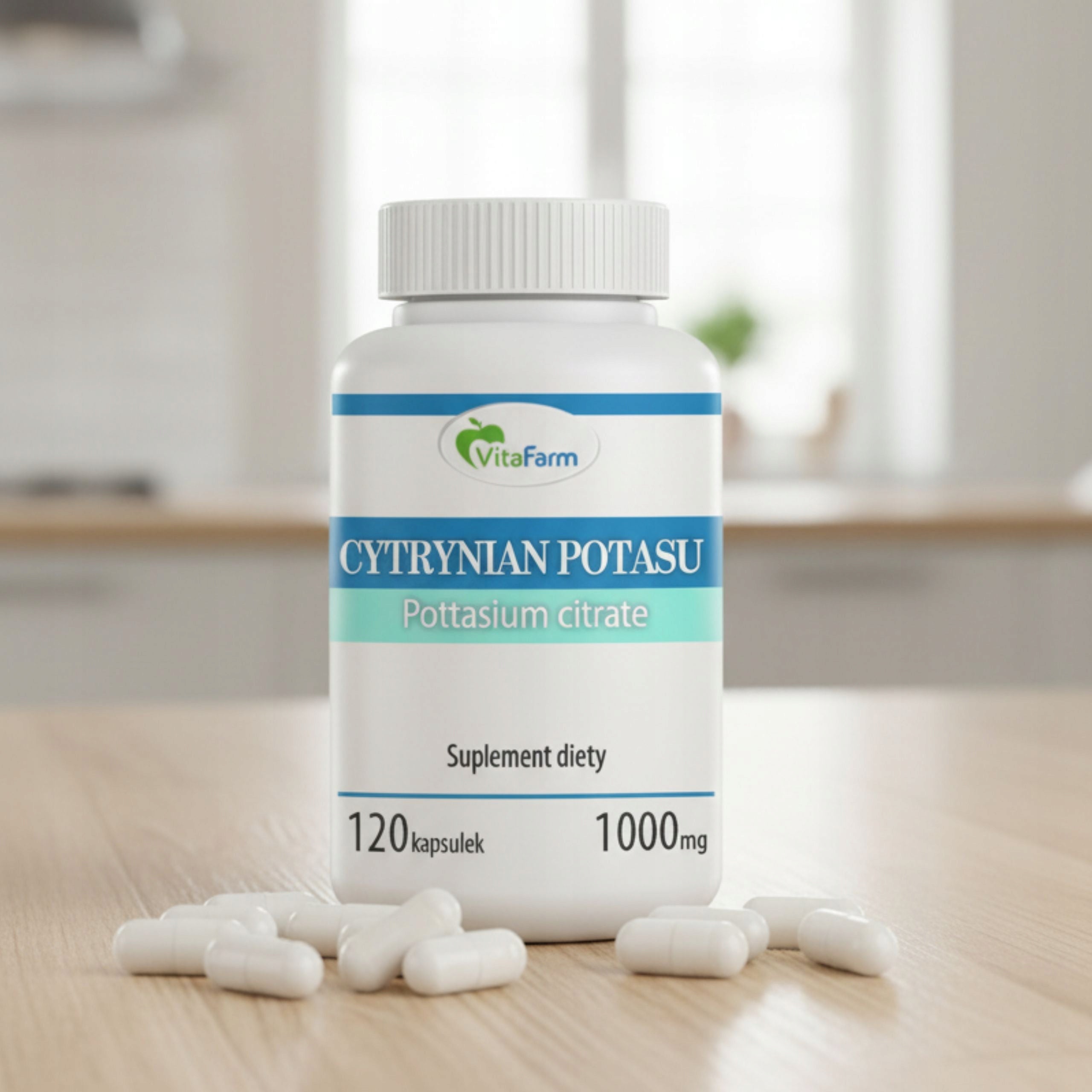 POTASSIUM 360 mg potassium citrate - 120 capsules EAN (GTIN) 5902273248682