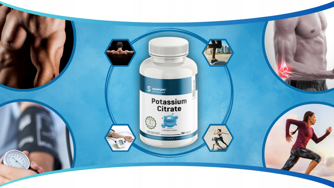 POTASSIUM Citrate 1000mg 90 Caps BLOOD PRESSURE Muscle Heart | INSPORT Name other