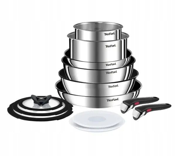 POTS PANS TEFAL INGENIO EMOTION SET OF 13 ELEMENTS STEEL INDUCTION