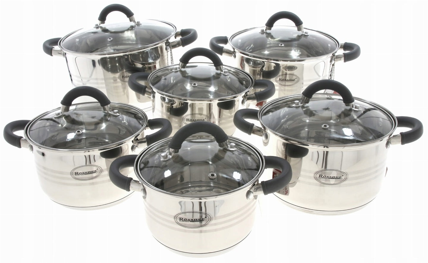 POTS SET OF 12 PIECES SILICONE ROSSNER T 7071