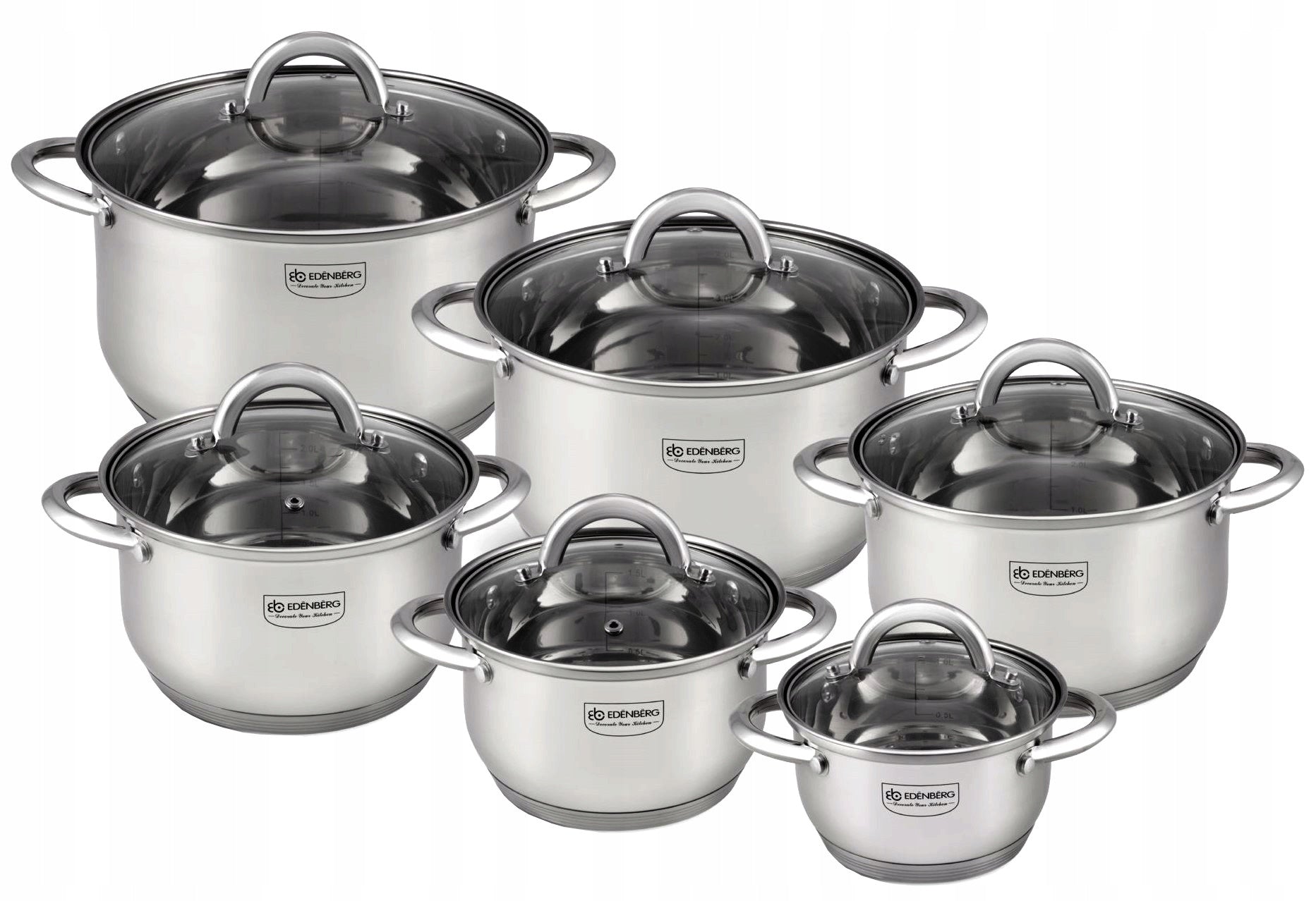 POTS Set of POTS Pot Edenberg INDUCTION GAS