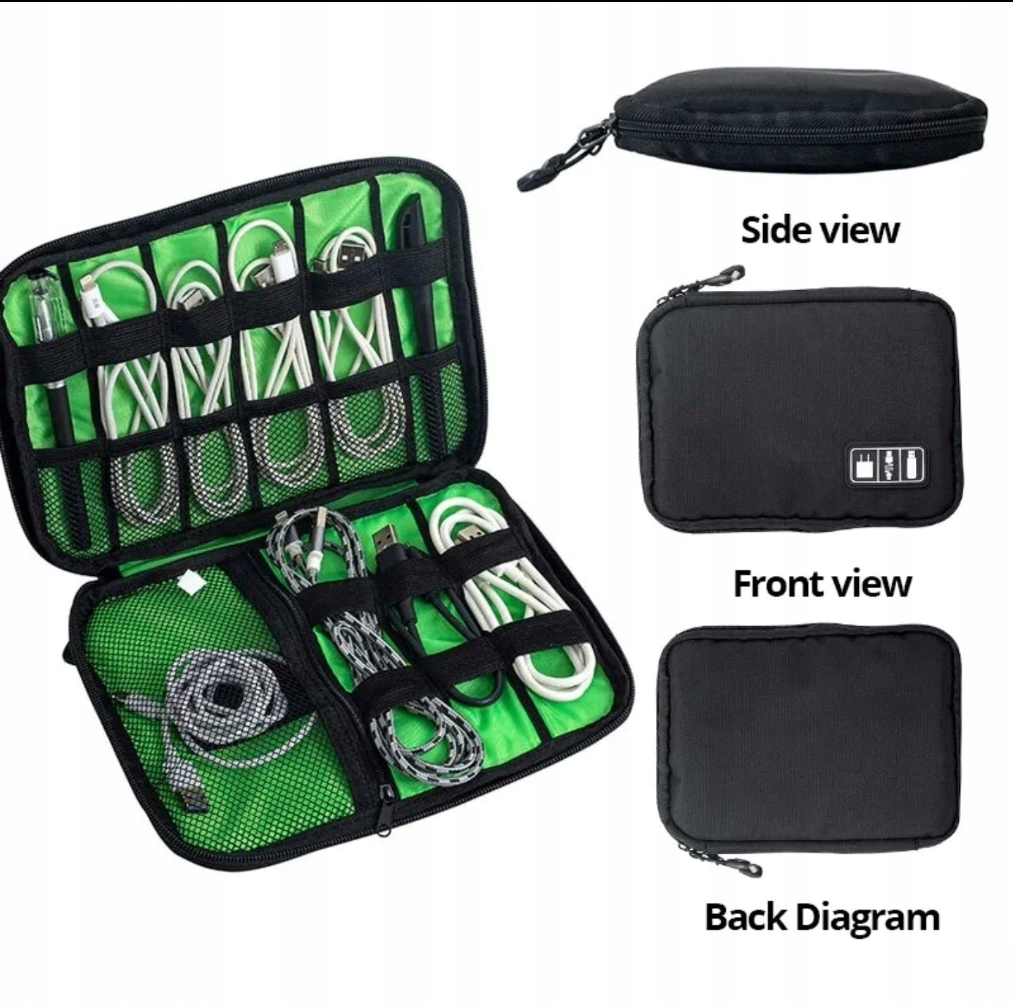 POUCH Travel bag CABLE ORGANIZER CHARGER SACHET EAN (GTIN) 0615402432528