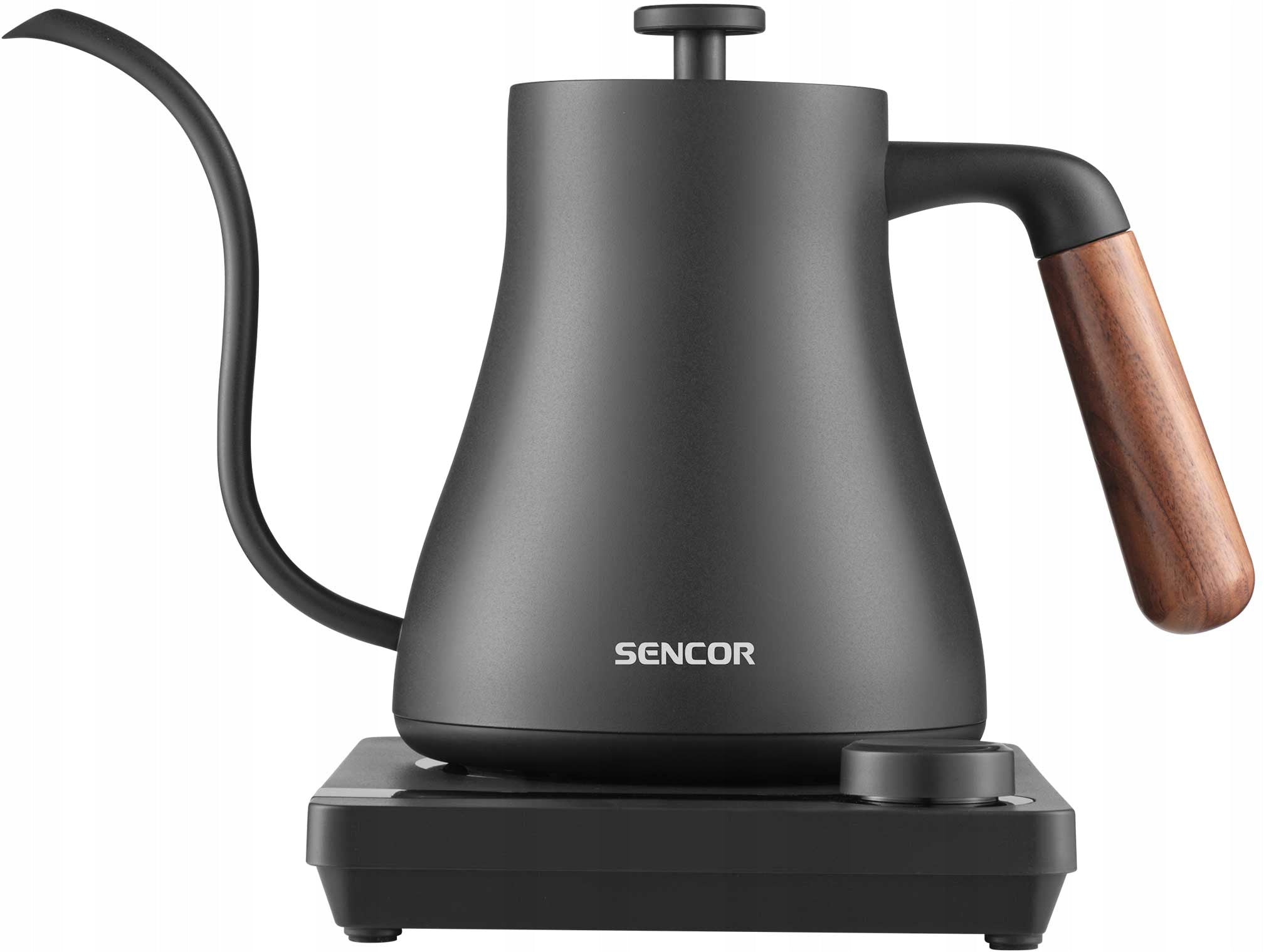 POUR OVER ELECTRIC KETTLE ADJUSTABLE FOR COFFEE SENCOR 1000W 0,6L WITH NECK Manufacturer code SWK2828BK