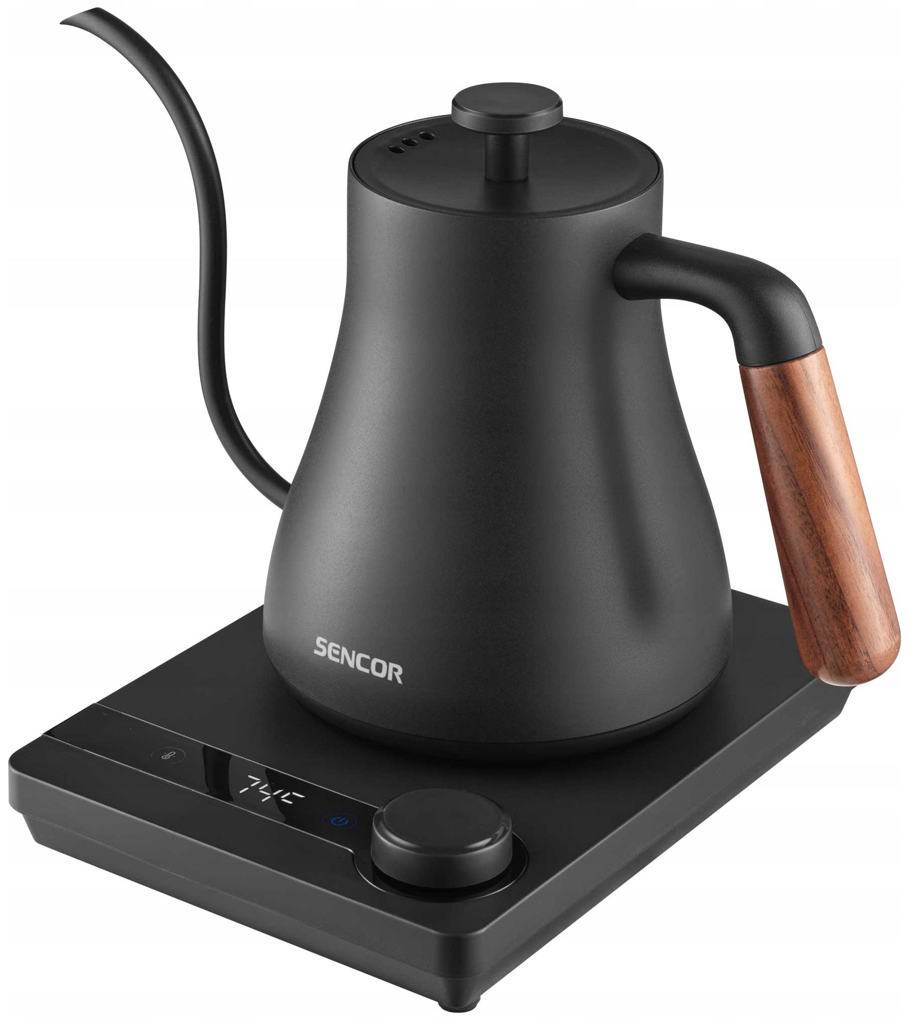 POUR OVER ELECTRIC KETTLE ADJUSTABLE FOR COFFEE SENCOR 1000W 0,6L WITH NECK