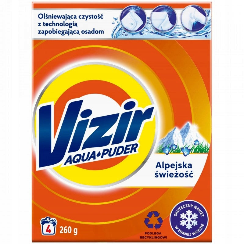 POWDER VIZIR WHITE ALPINE FRESH 260G
