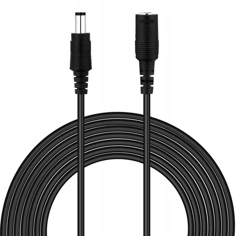 POWER ADAPTER EXTENSION CABLE FOR CCTV DVR JACK 5M CAMERAS