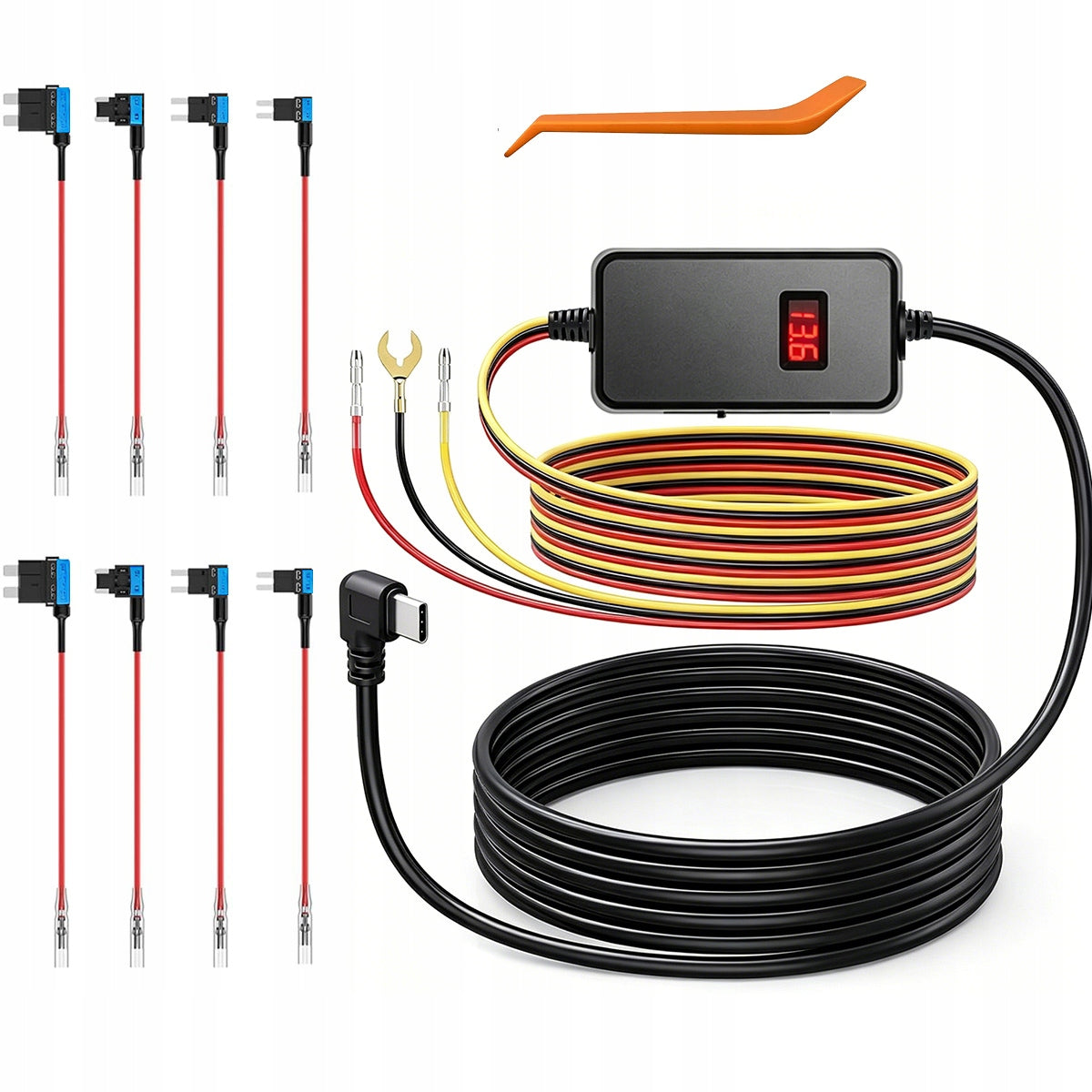 POWER ADAPTER FOR CAR CAMERAS 12V-24V to 5V with protection