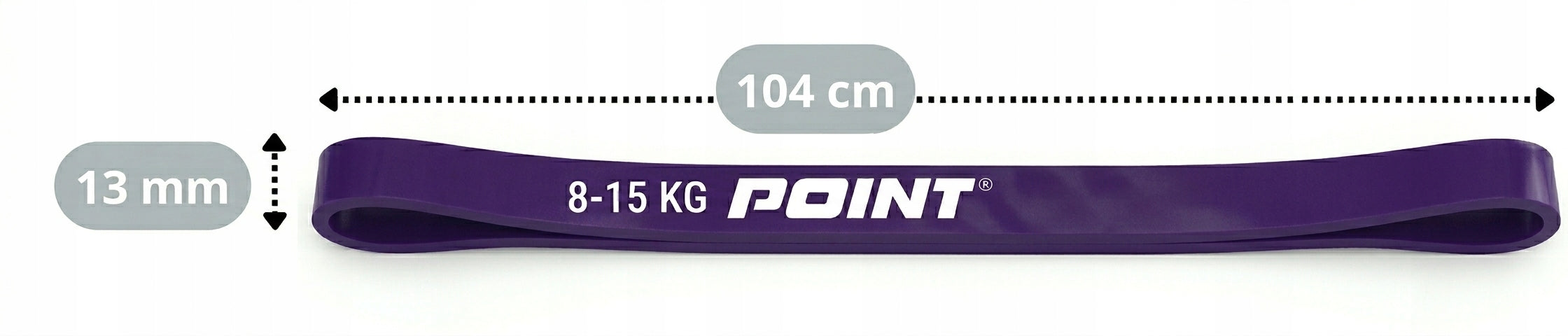 POWER BAND POINT RUBBER – RESISTANCE BAND FOR EXERCISE (8-15 kg) Manufacturer code 763126