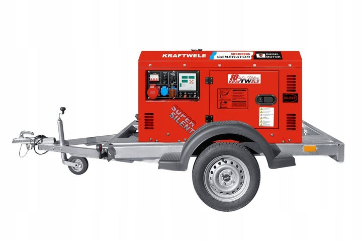 POWER GENERATOR 16 KVA DIESEL 400V TRAILER