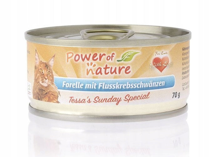 POWER OF NATURE TROUT CANCER 70g CAT FOOD