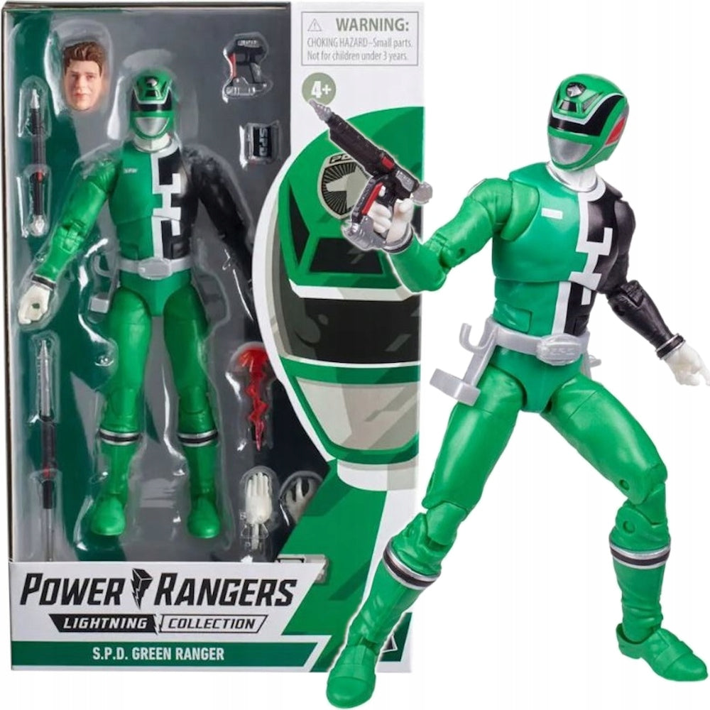 Figur Power Rangers SPD Green Ranger 15cm 