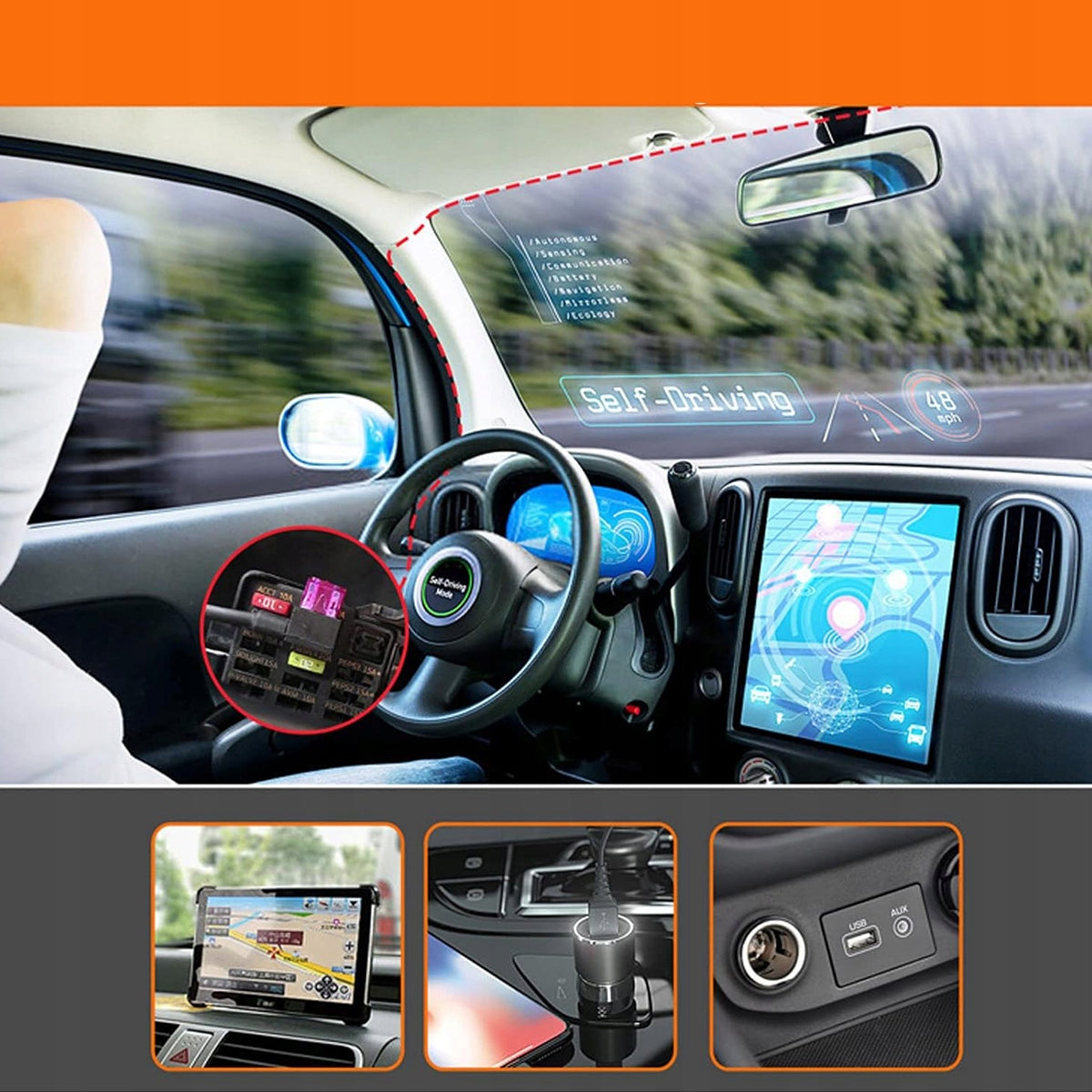 POWER SUPPLY FOR PARKING MODE OF CAMERAS 12-24V TO 5V 2,5A Model 6942201835538