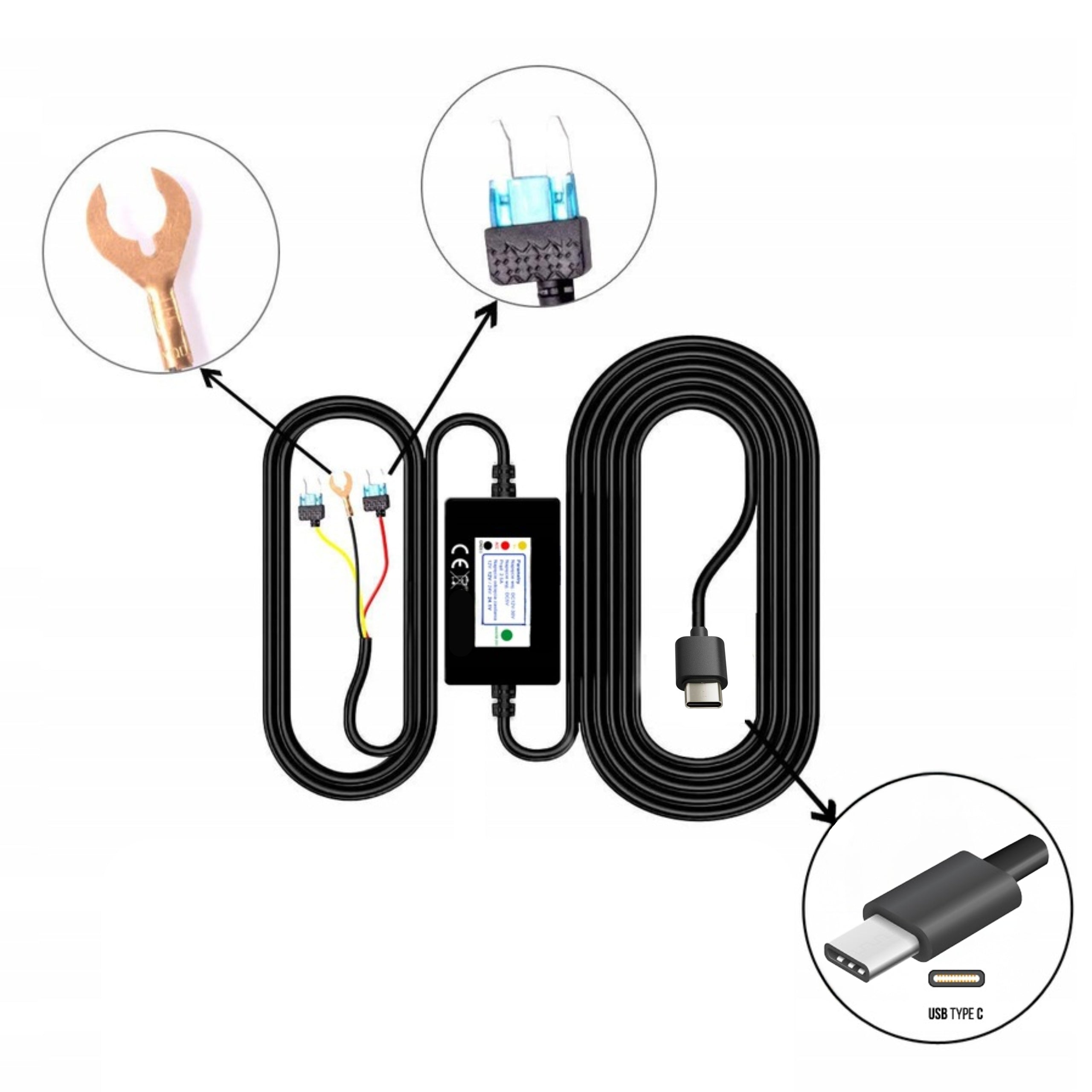 POWER SUPPLY PARKING MODE ADAPTER CAR POWER ADAPTER FOR A7-PRO Manufacturer code Adapter zasilacz do wideorejestratora A7-PRO