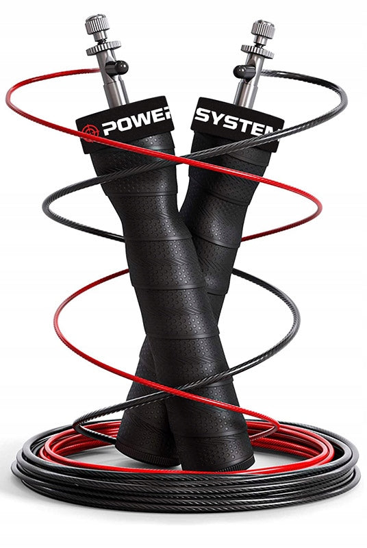 POWER-SYSTEM fitness skipping rope with bearings and two Hi Speed ropes