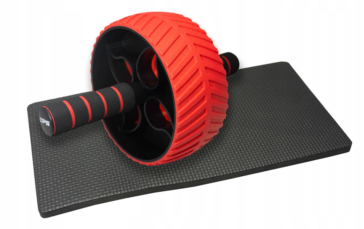 POWER-SYSTEM wheel with pad for abdominal muscle training