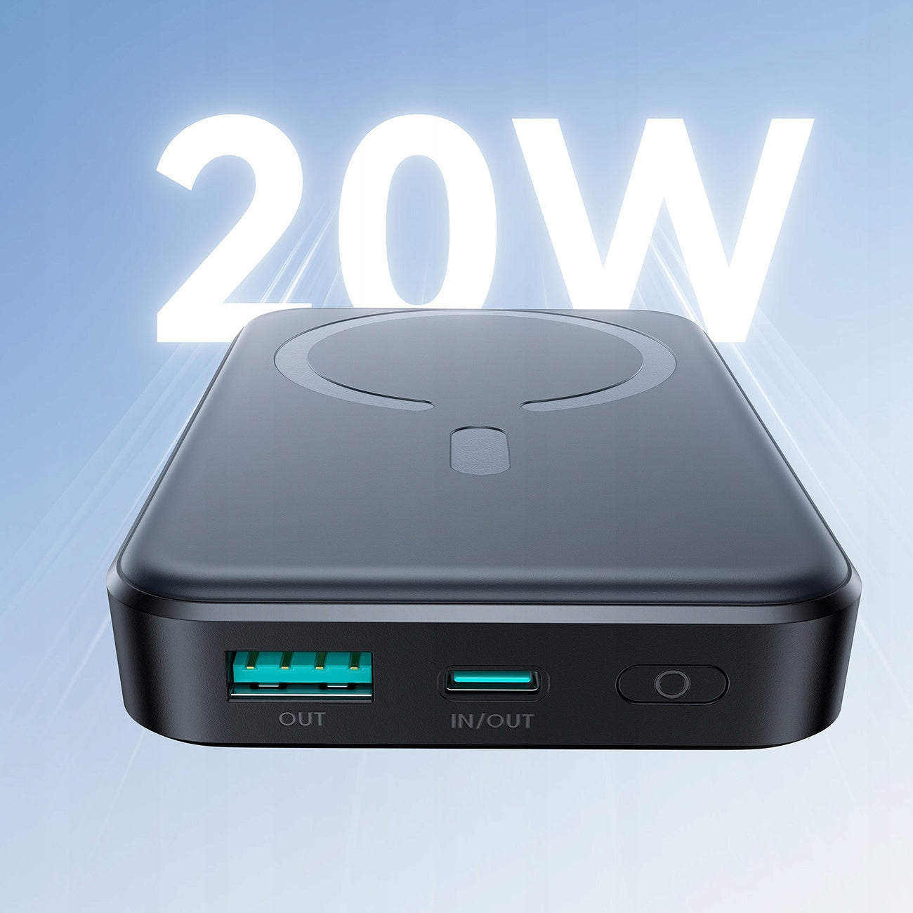 POWERBANK 10000 mAh POWER BANK INDUCTION 20W MAGSAFE + USB-C CABLE 0.25m Manufacturer code JR-W020